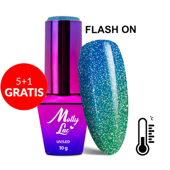 5+1 gratis MollyLac Thermo Flashing Lights Stories Hybridlack 10 g Nr. 696