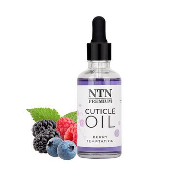 Nagelhautöl mit Tropfverschluss NTN Premium mit dem Duft „Berry Temptation“, 50 ml