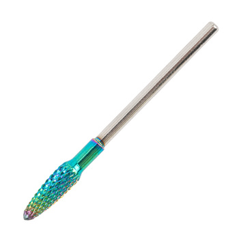 Professioneller Kobalt-Wolfram-Fräser, Regenbogenmodell „Middle Flame“, F 3/32", Nr. 7