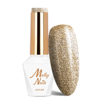 Molly Nails Queens Of Life Rich Gold HEMA/Di-HEMA-freier Hybridlack 8 g Nr. 38