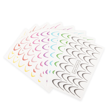 Wassertransfer-Aufkleber für Nägel mit Farbverlauf / French / Ombré / Französische Smile-Linie – 8er-Set STZ40-STZ47