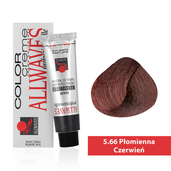 Tinta per capelli Allwaves Cream Color rosso fuoco 5.66 100 ml