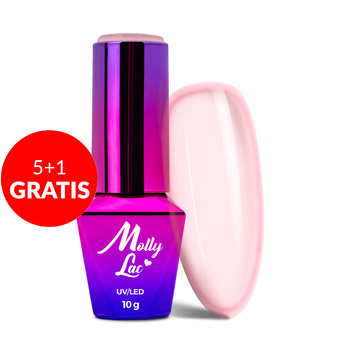 5 + 1 gratuit Vernis hybride MollyLac Wedding Yes, I Do Elegant Blush 10 g n° 26
