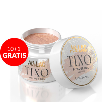 10 + 1 gratis: Tixotropes Aufbau-Gel AlleLac Tixo Builder Gel GoldSecco 45 g