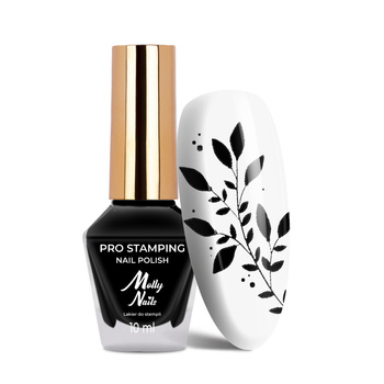 Molly Nails PRO Stamping black stamping polish, 10 ml
