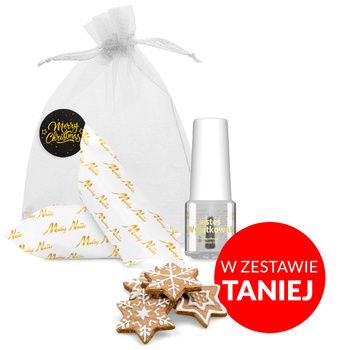 100 Stück Sonderedition-Olivenöl für Nagelhaut und Nägel mit Lebkuchenduft und Karamellbonbons in einem dekorativen Säckchen, 5 ml