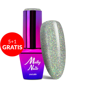 5+1 gratis Molly Nails Shocking Shine Rocker Hybridlack 8 g Nr. 684