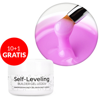 10 + 1 gratis Selbstnivellierendes Builder-Gel, hart, mitteldick, NTN Premium Violet, HEMA/Di-HEMA-frei, 30 g