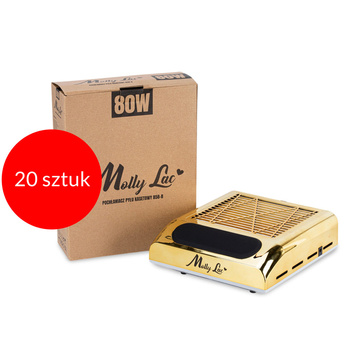 20 pezzi Filtro antipolvere a cassetta 80 W MollyLac con 1 ventola, color oro 858-8