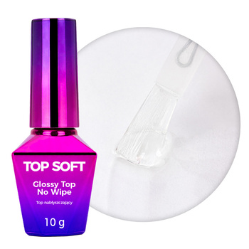 Top Soft No-Wipe (ohne Abwischen) Molly Nails klar, HEMA/Di-HEMA-frei, 10 g