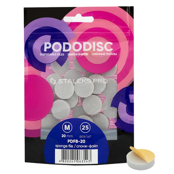 Schleifaufsätze, Austauschscheiben für den PODODISC Staleks Expert, Größe M, 20 mm, 25 Stück