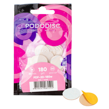 Schleifscheiben, austauschbare Scheiben, Körnung 180, für PODODISC Staleks Expert, Größe M, 20 mm, 50 Stück