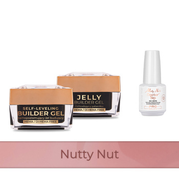 Molly Nails PRO MATCH SYSTEM 2+1 Nutty Nut 2 Aufbau-Gele + Doctor Top 15 g