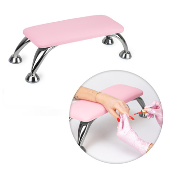 Maniküre-Stütze auf silbernen Füßen von AlleLac, rosa