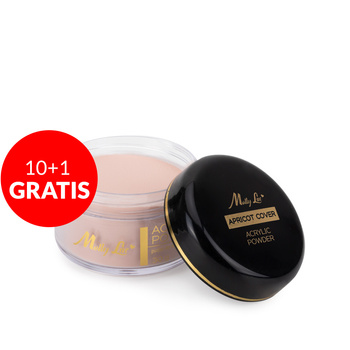 10 + 1 gratis Acrylpulver für die Nägel MollyLac Acrylic Powder Apricot Cover 30 g