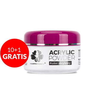 Allepaznokcie Acrylpulver für Nägel, klar, Acrylic Powder 30 g, Nr. 1