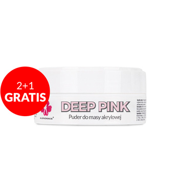 2+1 gratis Acrylpulver für Nägel von Allepaznokcie Deep Pink Acrylic Powder 30 g Nr. 9