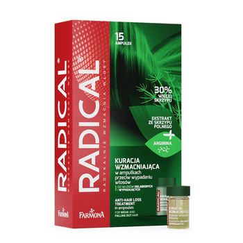 Stärkende Kur in Ampullen gegen Haarausfall von Farmona Radical, 15 x 5 ml