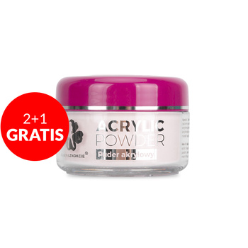 2+1 gratis Acrylpulver für Nägel von Allepaznokcie, Pink Medium Acrylic Powder, 30 g, Nr. 4