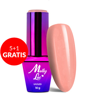 5+1 gratis MollyLac Hybrid-Nagellack Macarons Fairy Cake 10 g Nr. 477