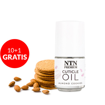 10 + 1 gratis: NTN Premium Nagelhautöl mit dem Duft „Almond Cookies“, 5 ml