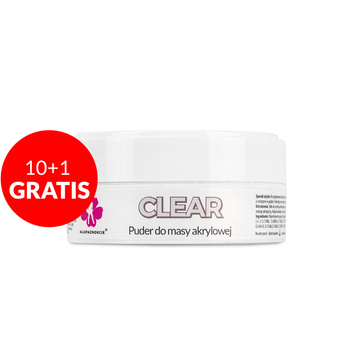 Allepaznokcie Clear Acrylic Powder, Acrylpulver für die Nägel, 30 g, Nr. 1