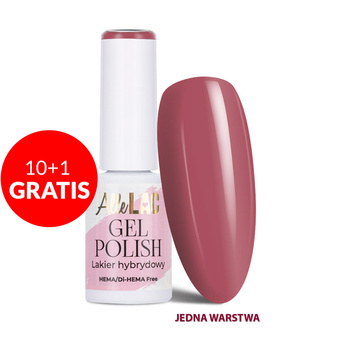 10 + 1 gratis LED/UV-Gel-Nagellack Pinks PI24 Mocha Blush AlleLac HEMA/Di-HEMA-frei 6 g