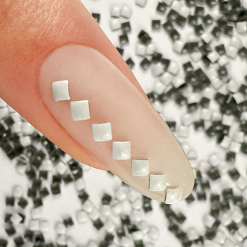ShinePins – glatte Nieten, Glitzersteine, Nagelverzierungen, quadratisch, Mini, NTN Premium Nr. 11, 5 g