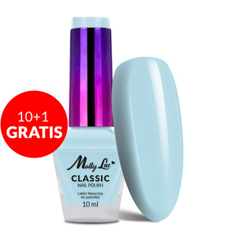 10 + 1 gratis – Klassischer Nagellack „Classic Nail Polish“ von MollyLac, Nr. 02, 10 ml