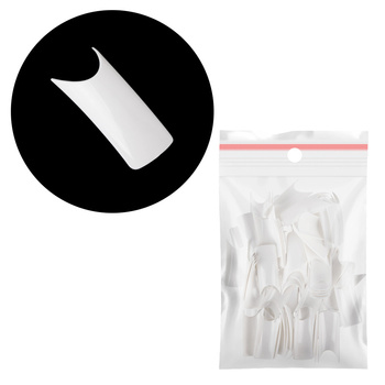 Weiße Tips ohne Tasche, Ergänzung der Größen Nr. 3. 60 Stück.