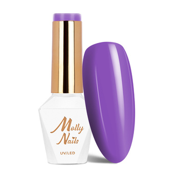 LED/UV-Gel-Nagellack Molly Nails Power Flower Nr. 726 Purple Lavender, frei von HEMA/Di-HEMA, 8 g