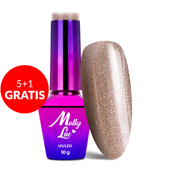 5+1 gratis MollyLac-Gelnagellack „Wedding Dream &amp; Champagne Moscato Fizz“ 10 g Nr. 385