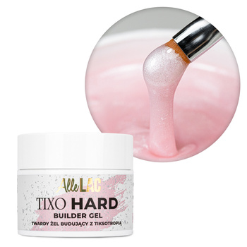 AlleLac Tixo Hard Builder Gel Sparkle Light Pink 45 g – aufbaubares Gel mit Thixotropie