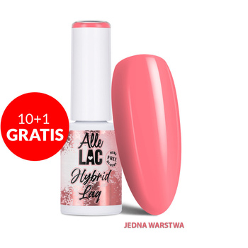10 + 1 gratis LED/UV-Gel-Nagellack Pinks Salmon AlleLac HEMA/Di-HEMA-frei 6 g