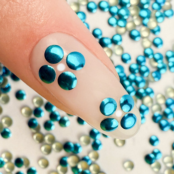 ShinePins – glatte Nieten, Glitzersteine, Nagelverzierungen, groß, NTN Premium Nr. 12, 5 g
