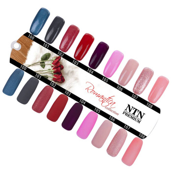 Farbmusterkarte Ntn Premium Romantica Collection – glänzend und matt, 9 Farben