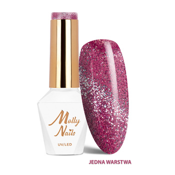 LED/UV-Gel-Nagellack Cat Eye Glacier Crush Nr. 253 Mauve Molly Nails HEMA/Di-HEMA-frei 8 g