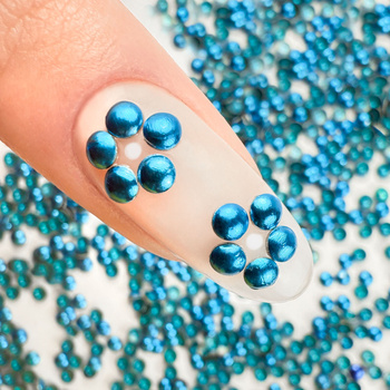 ShinePins – glatte Nieten, Glitzersteine, Nagelverzierungen, mittelgroß, NTN Premium Nr. 9, 5 g