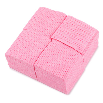Staubfreie, perforierte AlleMed-Wattepads für die Nagelpflege, rosa, 5 x 5 cm, 250 Stück