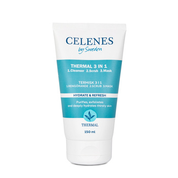 Thermal-Reinigungsgel, Peeling und Maske 3-in-1 Thermal Celenes by Sweden 150 ml