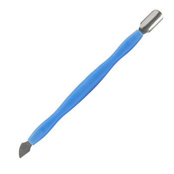 Spachtel, Messer, Hufmesser, beidseitiges Meißelmesser zum Zurückdrücken der Haut und Entfernen der Hornhaut, blau