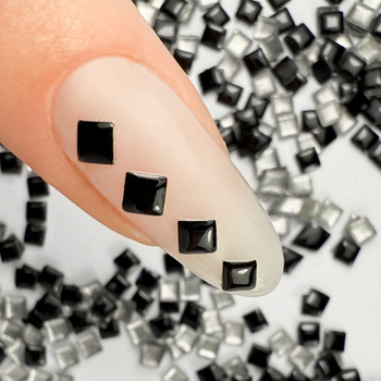 ShinePins – glatte Nieten, Glitzersteine, Nagelverzierungen, quadratisch, groß, NTN Premium Nr. 15, 5 g