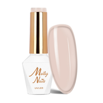 Molly Nails Hybridlack French Manicure Delicate Brown, HEMA/Di-HEMA-frei, 8 g, Nr. 132