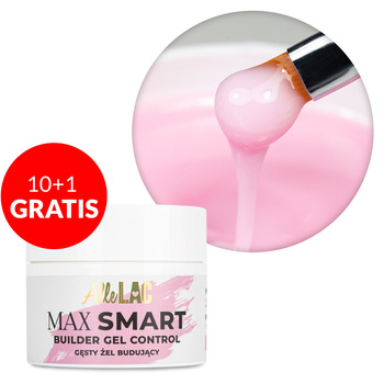 10 + 1 gratis: AlleLac Max Smart Builder Gel Control Sweet Pink, 45 g
