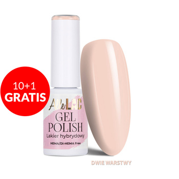 10 + 1 gratis LED/UV-Hybridlack „Gel Polish Nudes N27 Cashmere Nude“ von AlleLac, HEMA/Di-HEMA-frei, 6 g