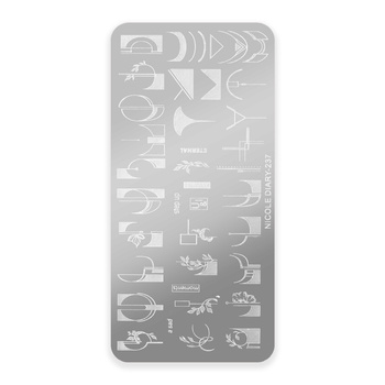 Stempelplatte mit Motiven von Nicole Diary Nr. 237