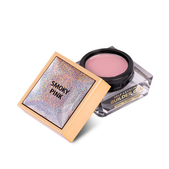 Selbstnivellierendes Builder-Gel, hart, mittlere Viskosität, Molly Nails Smoky Pink, HEMA/Di-HEMA-frei, 15 g