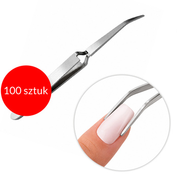 100 Stück Professionelle Nagelkanal-Zange, silberfarben