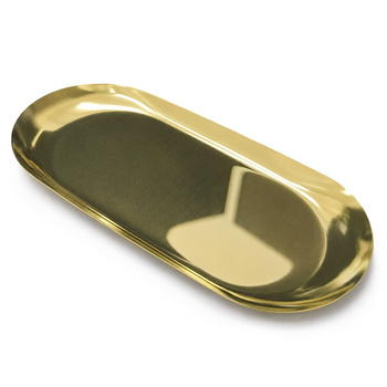 50 Stück No Name Metall-Werkzeugablage, oval, goldfarben