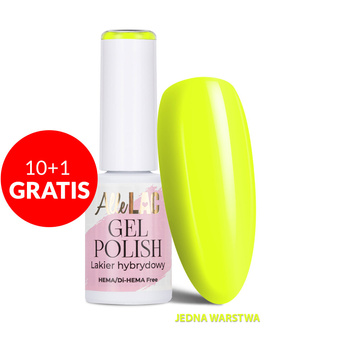 10 + 1 gratis LED/UV-Gel-Nagellack Yellows Y4 Neon AlleLac HEMA/Di-HEMA-frei 6 g